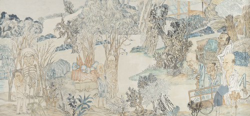 Works on Paper I - Marshal Peng Dehuai and His Hungry Ghosts