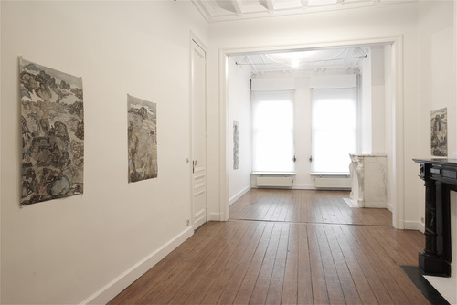 Great news comes from the collective farm - Yun-Fei Ji - Installation view