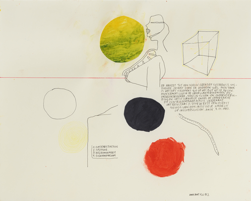 Works on Paper - Kalligraphie 10 (Calligraphy 10)