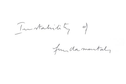 ZENO X GALLERY - Instability of fundamentals - Philippe Van Snick