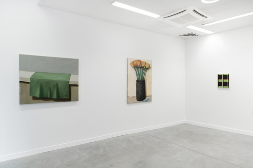 Pots, lapin, fenêtres, fleurs - Installation view