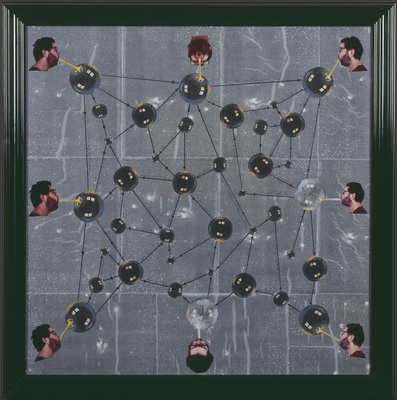 Patrick Van Caeckenbergh - Zeepbellen-Atoom (Zelfportret) (Soap Bubbles-Atom [Self-portrait])