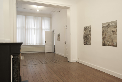 Great news comes from the collective farm - Yun-Fei Ji - Installation view