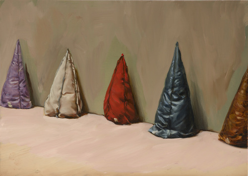 Coloured Cones - Michaël Borremans - Five Cones