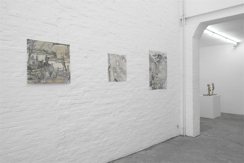 Great news comes from the collective farm - Yun-Fei Ji - Installation view