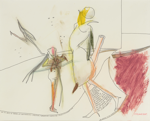 Works on Paper - Kalligraphie 2 (Calligraphy 2)