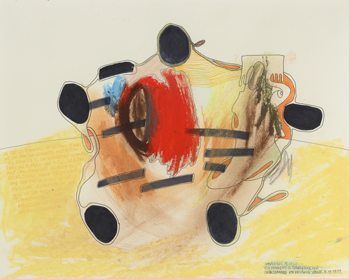 Works on Paper - Kalligraphie 9 (Calligraphy 9)