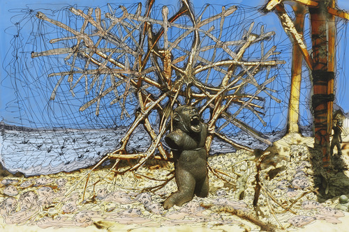 Works on Paper - Ape Wars