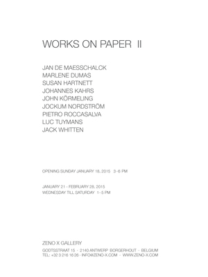 ZENO X GALLERY - Works on Paper II