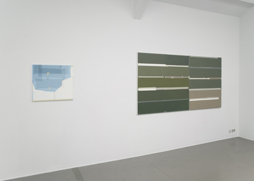 Between Red and a Transparent Plane - Installation view