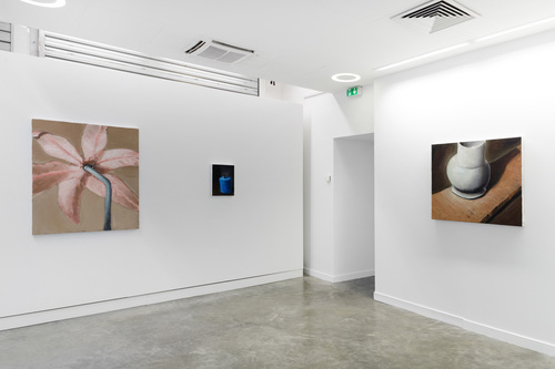 Pots, lapin, fenêtres, fleurs - Installation view