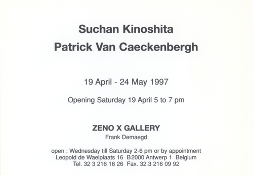 ZENO X GALLERY - Suchan Kinoshita / Patrick Van Caeckenbergh