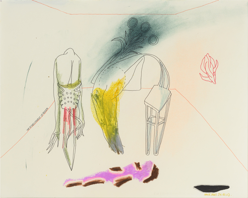 Works on Paper - Kalligraphie 4 (Calligraphy 4)