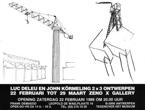 ZENO X GALLERY - 2x3 ontwerpen - John Körmeling, Luc Deleu