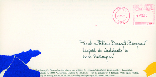 ZENO X GALLERY - Duizend-en-één dingen van achttien frank vermomd als alfabet - Guy Rombouts