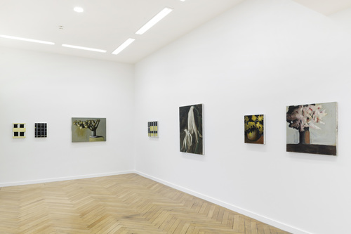 Pots, lapin, fenêtres, fleurs - Installation view