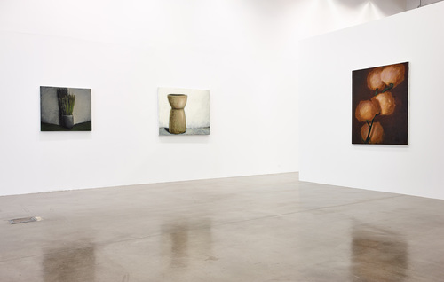 Pots, lapin, fenêtres, fleurs - Installation view