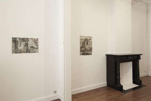 Great news comes from the collective farm - Yun-Fei Ji - Installation view