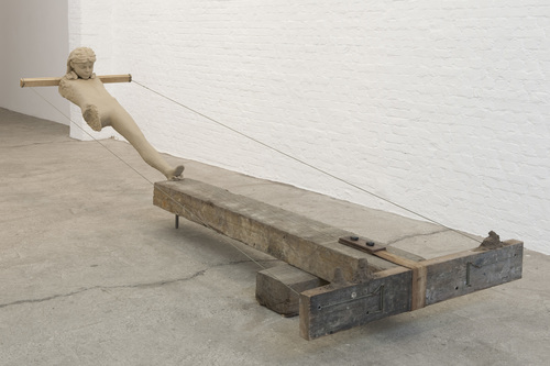 Mark Manders - Figure with Three Piles of Sand