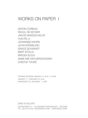 ZENO X GALLERY - Works on Paper I