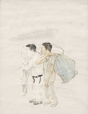 25 years Zeno X Gallery - Two Men with Bags