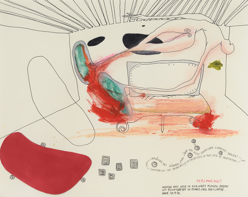 Works on Paper - Kalligraphie 1 (Calligraphy 1)