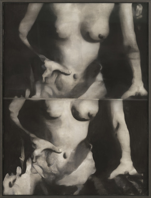 Works on Paper I - Untitled (nude with shadow)
