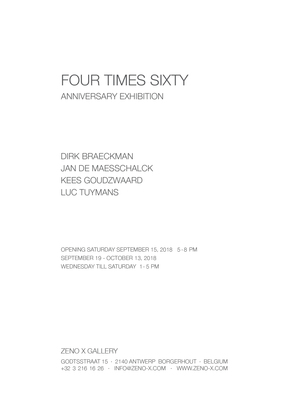 ZENO X GALLERY - four times sixty - anniversary exhibition