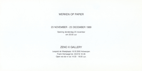 ZENO X GALLERY - Works on Paper