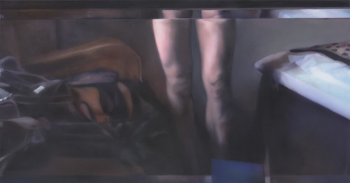 Early this mornin’, ooh - Johannes Kahrs - Untitled (chair bag man bed)