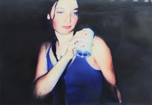 Johannes Kahrs - Untitled (woman with can)