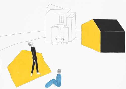 Works on Paper I - Dancer Pausing on Shape