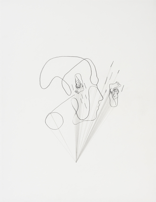 Mark Manders - Drawing with Six Drops of Rain / Drawing with Vanishing Point