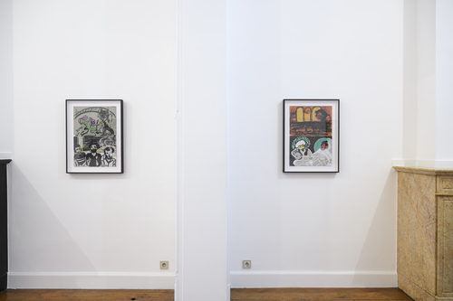 Lovers, Nahawand and Saba. She sang me songs and I didn’t mind - Installation view