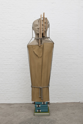Mark Manders - Large Figure with Thin Newspaper