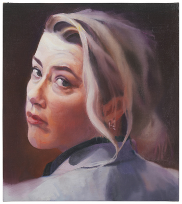 As I descended into impassible waters I no longer felt guided by the ferrymen - Johannes Kahrs - untitled (woman looking back into camera)