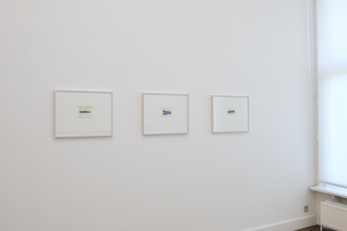Watercolours - Installation view