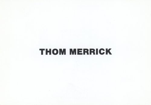 ZENO X GALLERY - Recent Works - Thom Merrick